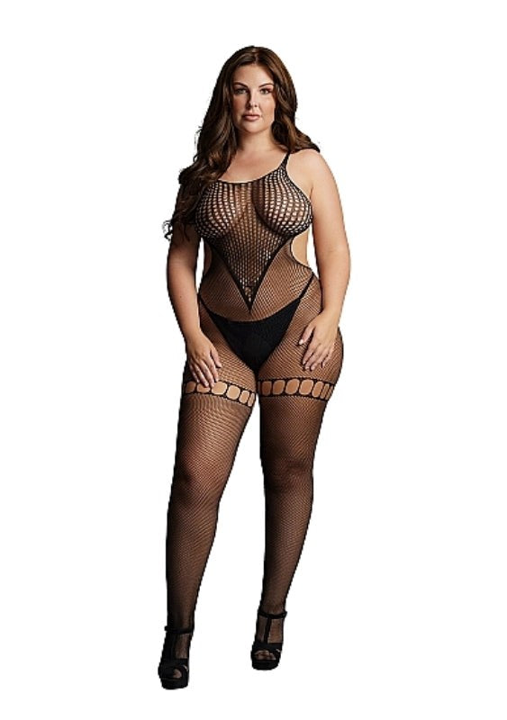 Duo Net High Neck Bodystocking Body Stockings