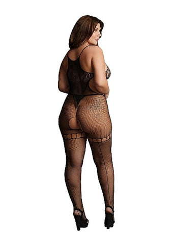Duo Net High Neck Bodystocking - Body Stockings