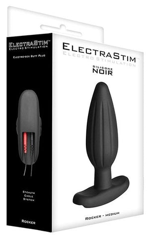 Electrastim Silicone Noir Rocker Butt Plug - Electro Sex