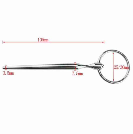 Electric Shock Tapered Elephant Dart Penis Plug with Tube Electro Sex