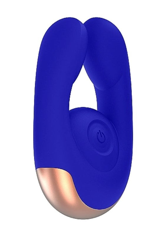 Elegance Dual Motor Clitoral Stimulator Fancy Blue - Personal Massagers