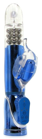 CalExotics Enchanted Thrusting Elle Rabbit Vibrator - Rabbit Vibrators