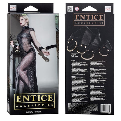 CalExotics Entice Luxury Tethers BDSM Restraints - Cuffs and Restraints