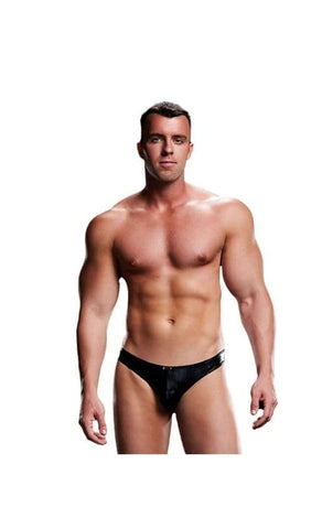 Envy Low-Rise Thong E034 SM Black - Jocks and G-Strings