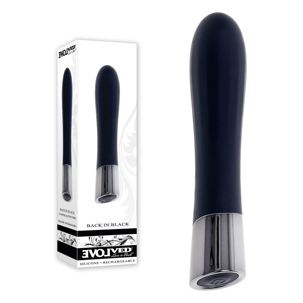 Evolved Back In Black Bullet Personal Massagers