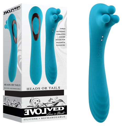 Evolved Dual-Stimulation Vibrator - Heads or Tails, You Win! - Personal Massagers