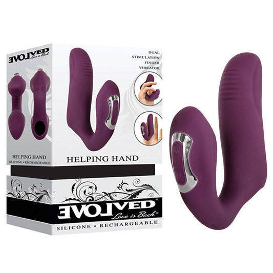 Evolved Helping Hand - Dual Finger Stimulator for Blissful Delight - Finger and Tongue Vibrators