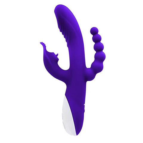 Evolved Lick Me Triple Stim Vibrator - Rabbit Vibrators