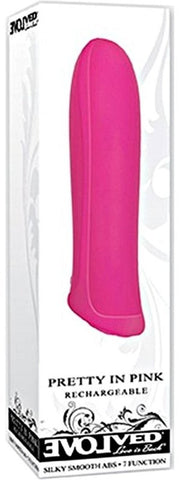 Evolved Pretty in Pink Rechargeable Bullet Vibrator - Bullet Vibrators