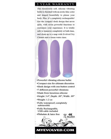 Evolved Purple Haze Rechargeable Bullet - Bullet Vibrators