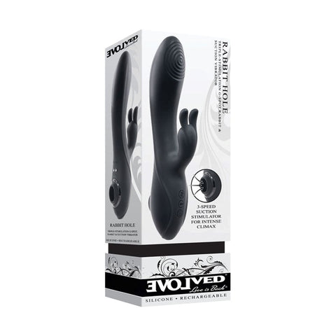 Evolved RABBIT HOLE - Indulge in Tri-Sensational Bliss - Rabbit Vibrators