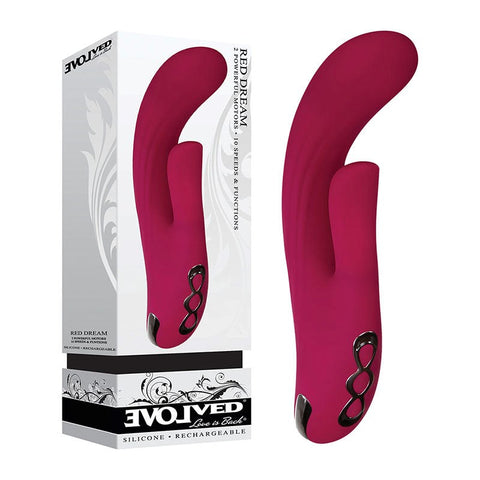 Evolved Red Dream - Personalized Pleasure Experience - Rabbit Vibrators