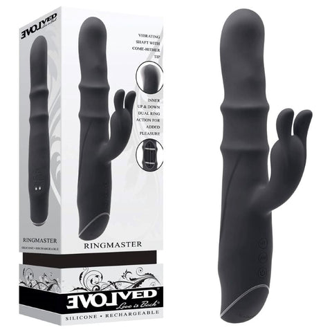 Evolved Ringmaster - Black Edition Delight - Rabbit Vibrators