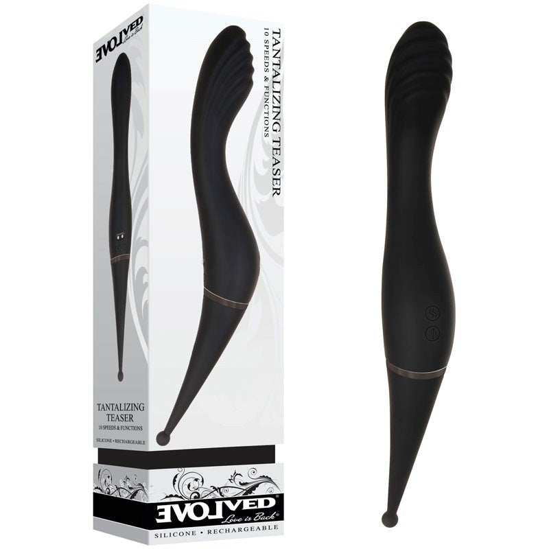 Evolved Tantalizing Teaser Dual Vibrator - Black G-Spot Vibrators