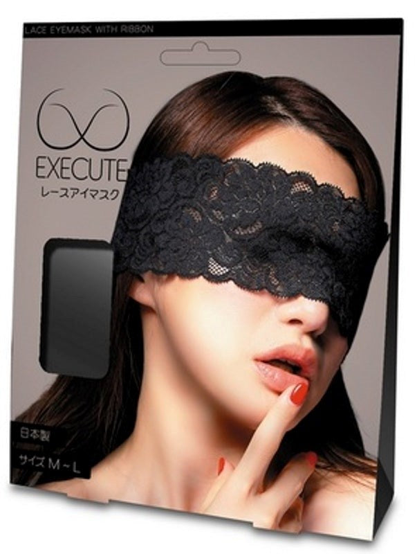 Execute Lace Eyemask with Ribbon Masks And Blindfolds