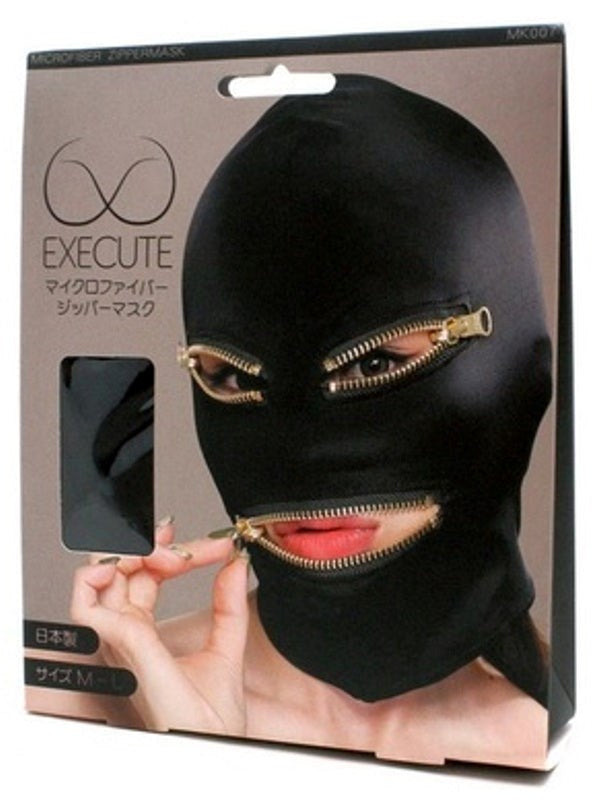 Execute Microfiber Zipper Mask Masks And Blindfolds