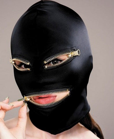 Execute Microfiber Zipper Mask - Masks And Blindfolds