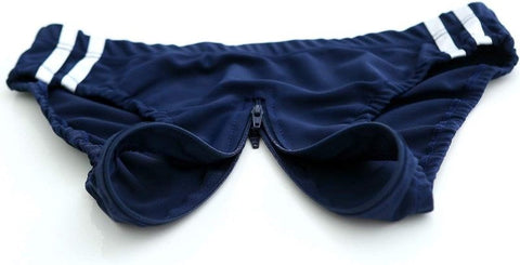 EXECUTE Dual-Zip Microfiber Bloomer - Luxe Lingerie Upgrade - Her Fetish