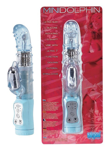 Exotik Mini Dolphin Blue - Rabbit Vibrators