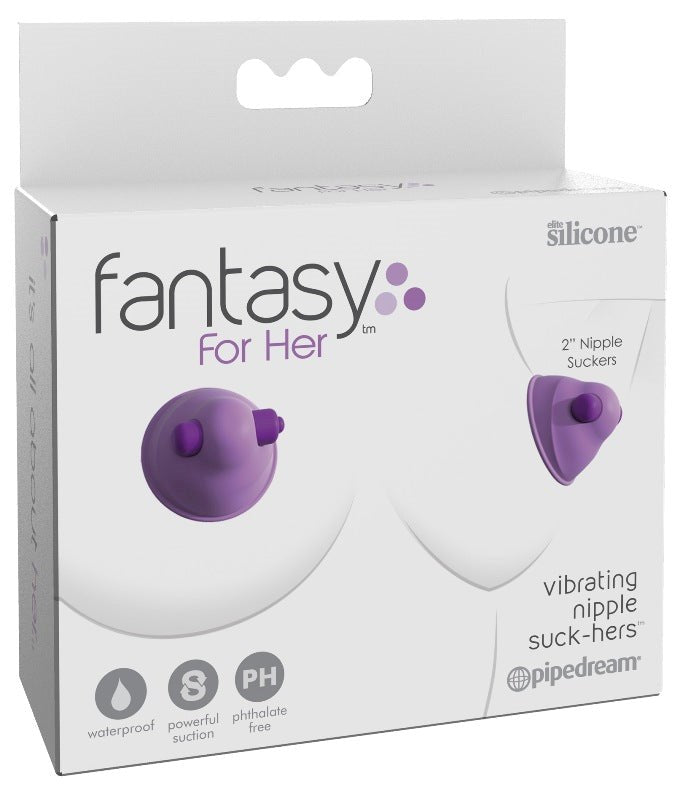 Fantasy for Her Vibrating Nipple Suck-Hers Nipple and Clit Clamps