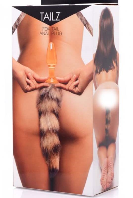 Faux Fox Tail Glass Anal Plug Glass Sex Toys