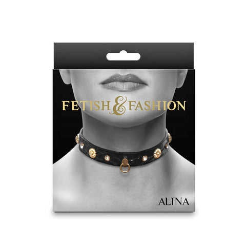 Fetish & Fashion Alina Submissive Collar - Elevate Your BDSM Experiences - Collars and Leads