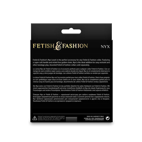 Luxurious BDSM Restraint - Fetish & Fashion Nyx Leash - Collars and Leads