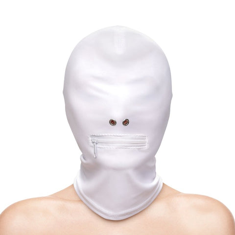 NS Novelties Zippered Mouth Hood - Ignite Unforgettable Playtime - Bondage Hoods