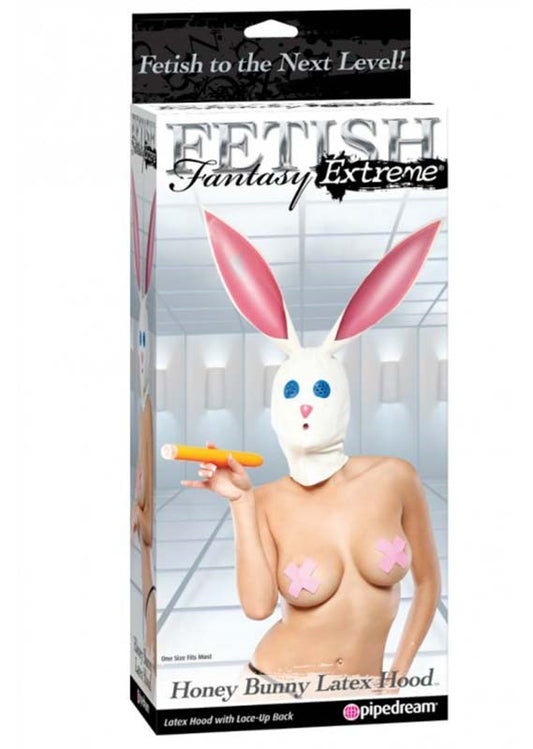 Fetish Fantasy Extreme Honey Bunny Latex BDSM Hood - Bondage Hoods
