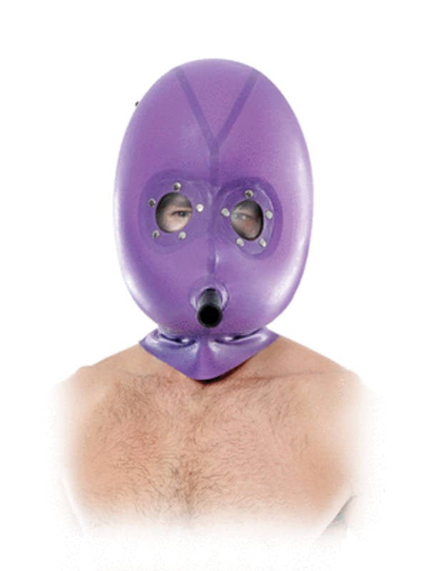 Fetish Fantasy Extreme Inflatable Latex Gas Mask Masks And Blindfolds