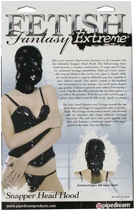 Fetish Fantasy Extreme Snapper Head Hood Bondage Hoods