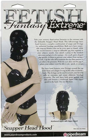 Fetish Fantasy Extreme Snapper Head Bondage Hood - Bondage Hoods