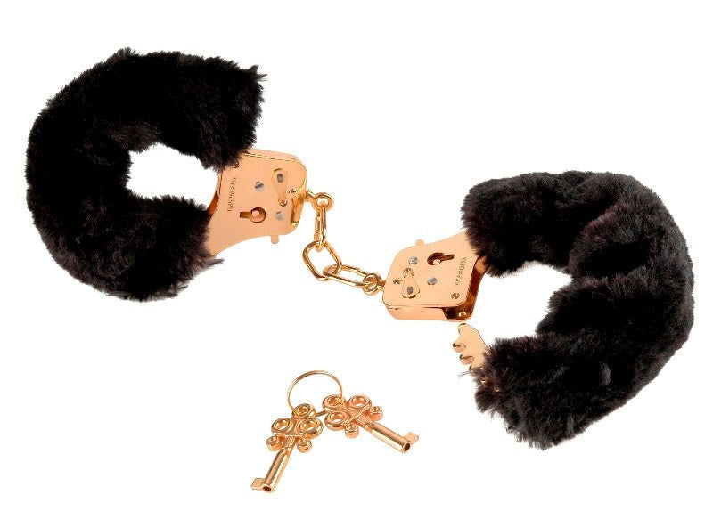 Fetish Fantasy Gold Deluxe Furry Cuffs Cuffs and Restraints