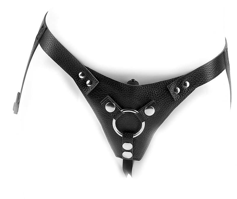 Fetish Fantasy Leather Low-Rider Harness Black Strap On Sextoys