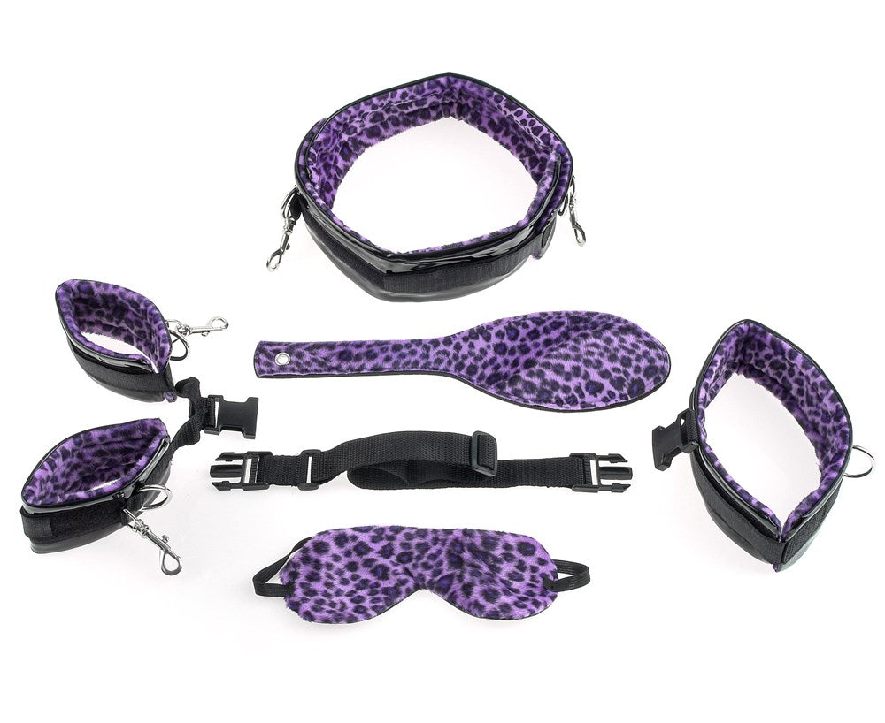 Fetish Fantasy Series Purple Cheetah Bondage Kit Bondage Kits