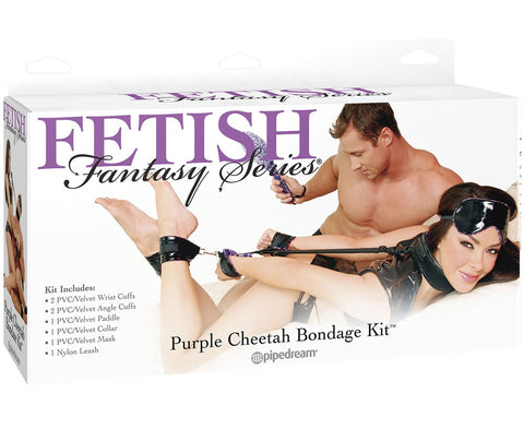 Fetish Fantasy Series Purple Cheetah Bondage Kit - Bondage Kits
