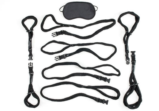 Fetish Fantasy Series BDSM Rope Cuff And Tether Set - Cuffs and Restraints