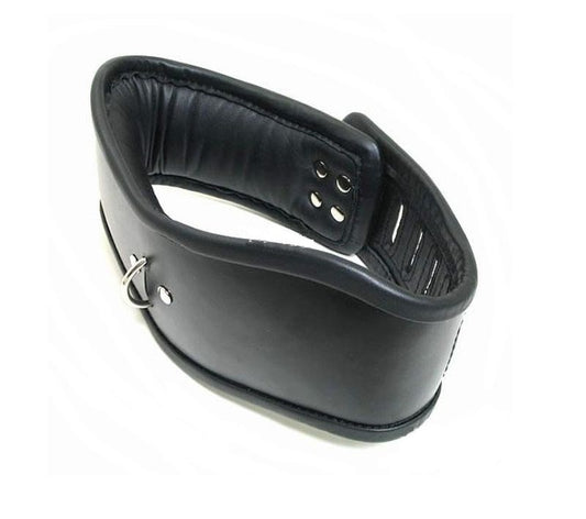 FetishLink Bondage Padded Lockable Collar - Collars and Leads