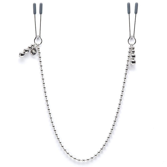 Fifty Shades Darker At My Mercy Beaded Chain Nipple Clamps - Nipple and Clit Clamps