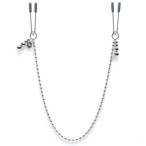 Fifty Shades Darker At My Mercy Beaded Chain Nipple Clamps - Nipple and Clit Clamps