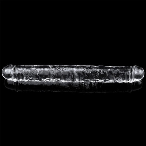 Flawless Clear Double Dildo 12 Inch - Double Ender