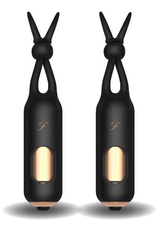 Fredericks of Hollywood Lovers Collection Vibrating Nipple Stim - Nipple and Clit Clamps
