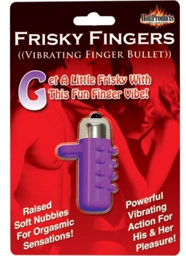 Frisky Fingers Sleeve Adult Massager Lavender Finger and Tongue Vibrators