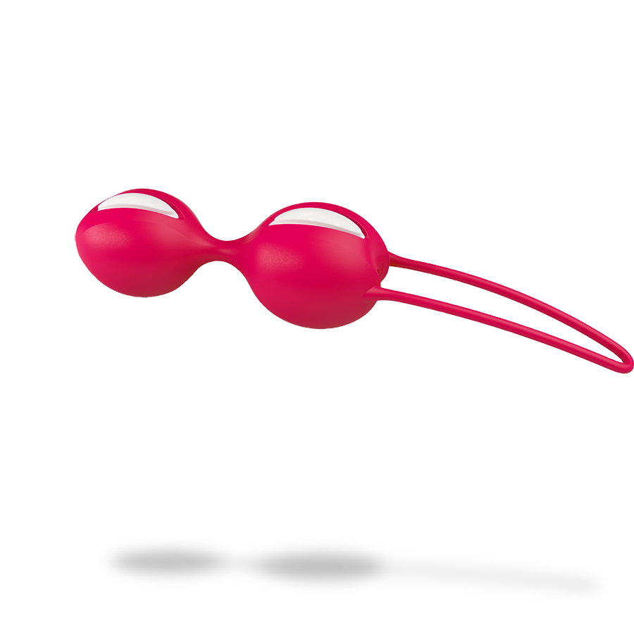 Fun Factory Duo SmartBalls White/Red Love Eggs and Kegel Exercisers