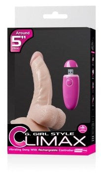 G-Girl Style Climax 5" Vibrating Dong Version 2 Realistic Dildos