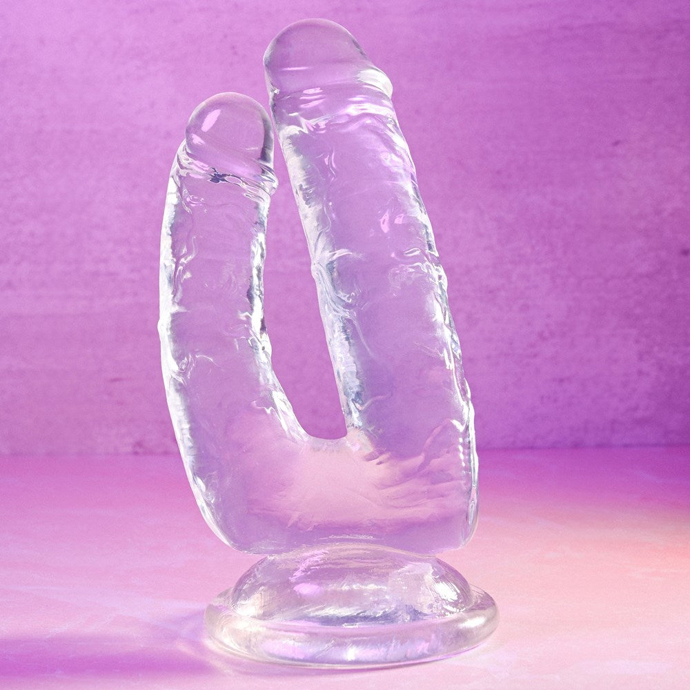 Gender X DUALISTIC Double Dildo - Clear Double Ender