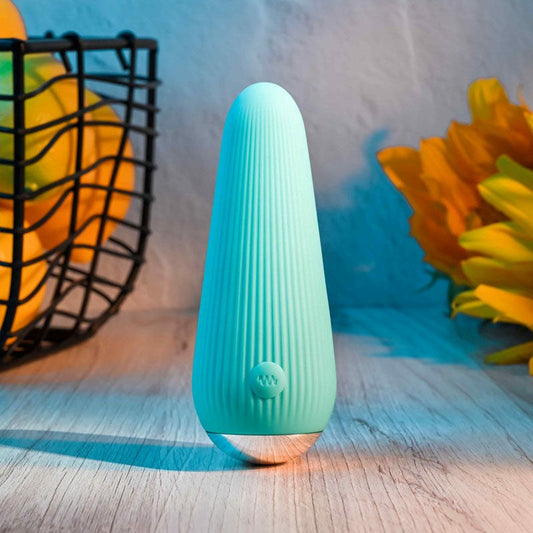 Gender X O-CONE Blue - Rechargeable Waterproof Vibrator - Bullet Vibrators