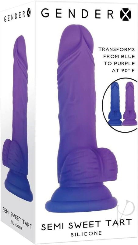Gender X Color-Changing Semi Sweet Tart Dildo - Sensual Bedroom Adventure - Realistic Dildos