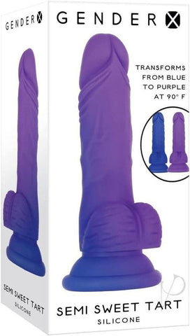 Gender X Color-Changing Semi Sweet Tart Dildo - Sensual Bedroom Adventure - Realistic Dildos