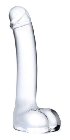 Glas Realistic Curved Glass G-Spot Dildo 7 inch - Glass Sex Toys